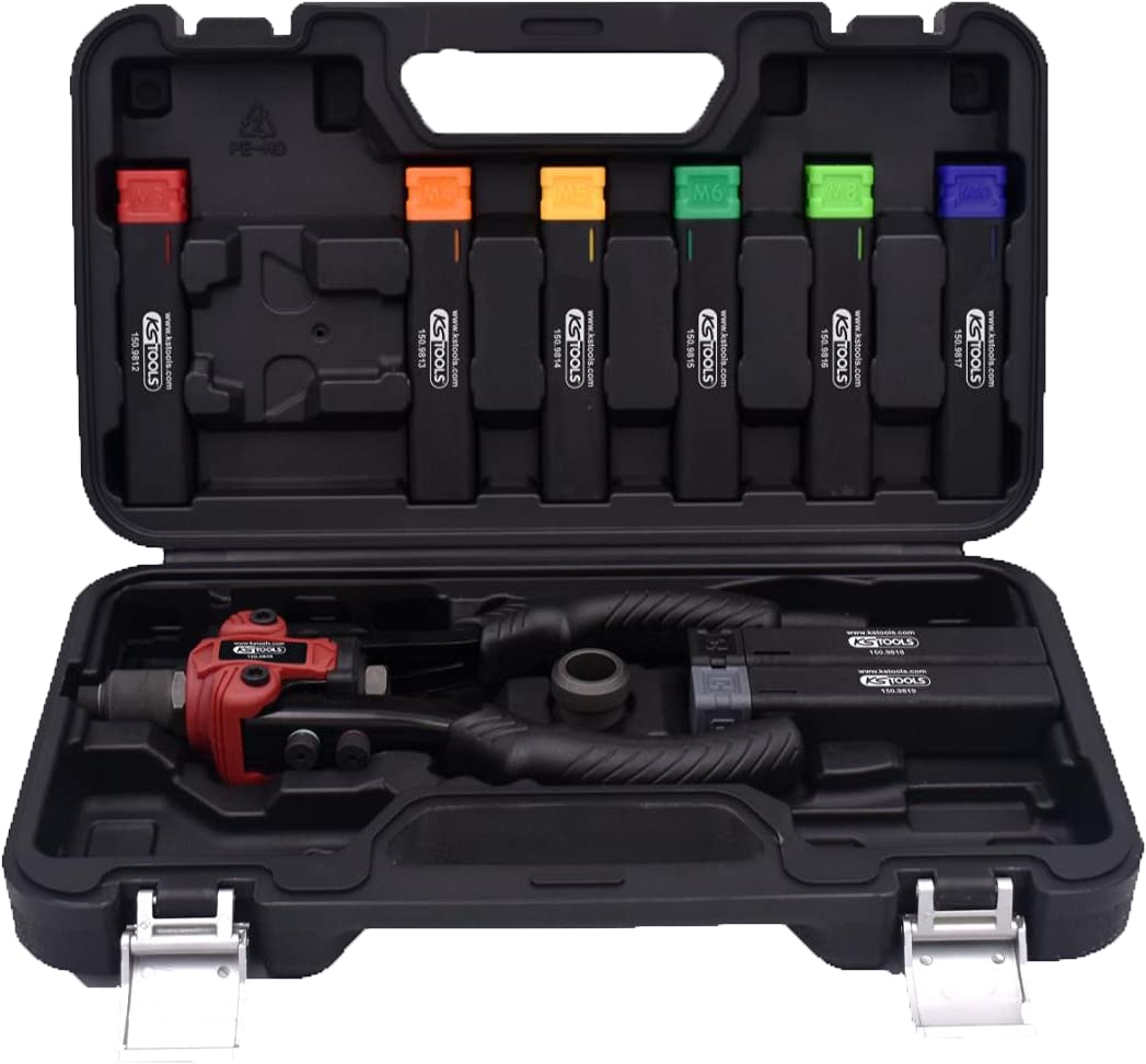KS TOOLS Coffret pince à riveter + rivets 150.9805