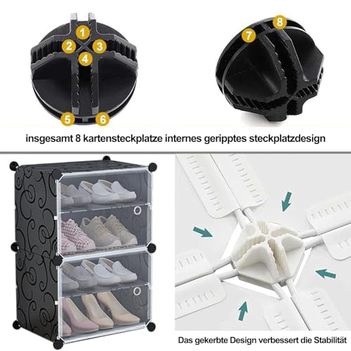 GVPOELR Drahtgitter Würfel, 40 Stück Drahtwürfel Kunststoffverbinder, Kunststoffverbinder für modulare Schrankaufbewahrung, für Regalsystem Modulare Organizer Schrank, Würfelregale, Weiß