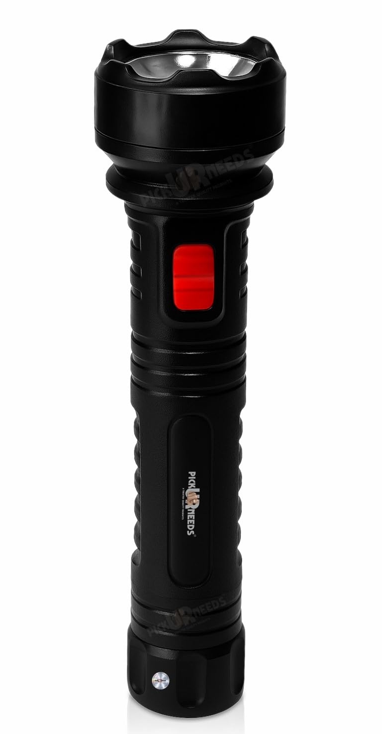 Pick Ur Needs 18W Rechargeable Home Emergency Long Range Torch Search Light 800 mAh Battery (Black)-image-23