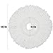 Mop Head Replacement Refill - Best Value 3 Pack Spin Mop Replacement Head Round Size 6.3 inch - Purple White