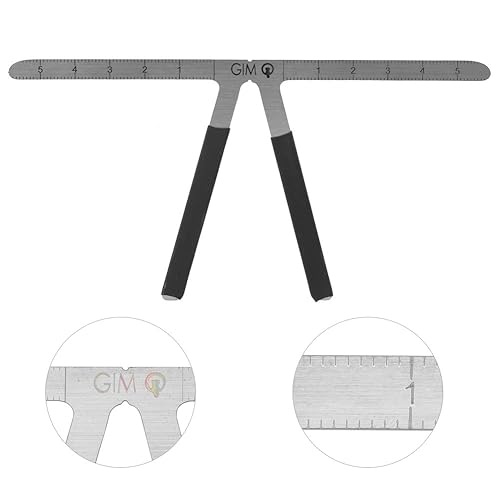 Miniatura 4 de YUYTE Regla de cejas Posicionamiento de tres puntos Regla permanente Adhesiva Ceja Microblading Ruler Stencil Medida Herramienta