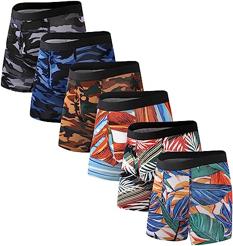 HAVVIS Men's Performance Underwear Boxer Briefs Soft Comfortable Bamboo Viscose Underwear for Men...