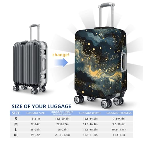 Classic Universe Prints Travel Luggage Cover for Suitcase Anti-Scratch Fashion Suitcase Protector Washable Elastic Baggage Covers Fits 22-24 Inch Luggage for Travel Beach Holiday3