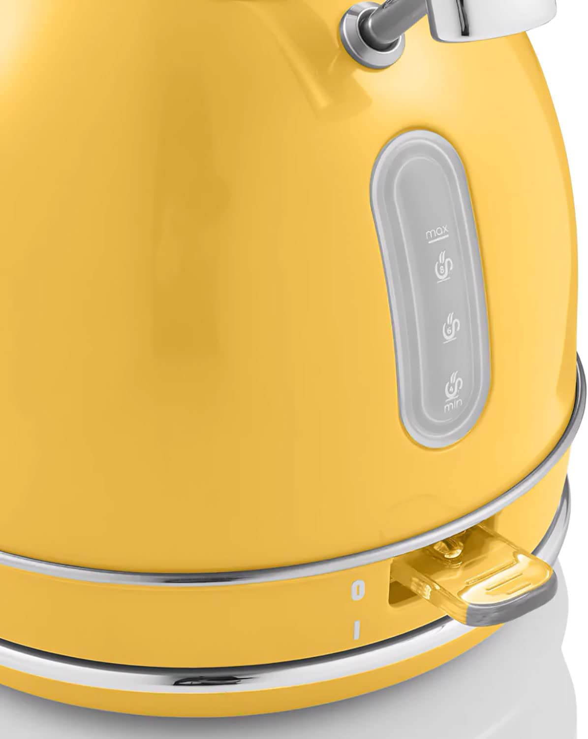 Swan retro hervidor de agua 1,8l, tetera eléctrica, resistencia oculta acero inoxidable, inalámbrico, sin cable, diseño vintage, apagado automático controlador strix , amarillo, 2200W