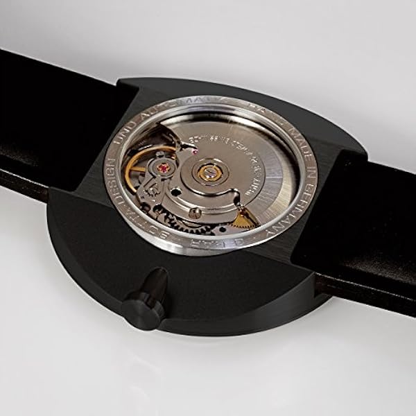 botta Envisarklocka herr schweizisk automatisk rörelse med läderarmband NOVA (44 mm)