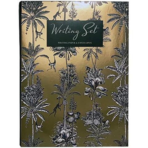 Design by Violet Jungle Toile Writing Set, 20 Sheets / 20 ENVELOPES, Card Packaging for Contents Protection, One Size, DBV-105-WS Cover