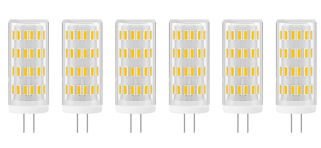 Low Voltage LED G4 LED Bulb 12V-24V AC/DC, G4 Bi Pin Base Dimmable 5W (50W Halogen Bulb Replacement) Warm White 3000K 400 Lumen Light Bulb for RV Camper Marine Boat Yacht (3000K-Warm White, G4)