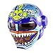 Full Face Caschi Da Moto Iron- Man Transformers Moto Casco D.O.T Certificato Personalità Motocross Casco Modulare Aperto Maschera di Scooter casco (Blue,L(59-60 CM))