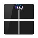 Dr. Sanaya RWS-01 Digital Weight Machine, 180 Kg Capacity, High Precision Electronic Weighing Scale with Backlit LCD Display, Step-On Technology, Tempered Glass Bathroom Scale for Home Use (Black+) gallery image