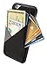 [iPhone 6/6S] Wallet Case with Drop/Shock Protection - Card Holder for Up to 8 Cards - Quickdraw by HUSKK - Black [Eco Leather TPU]