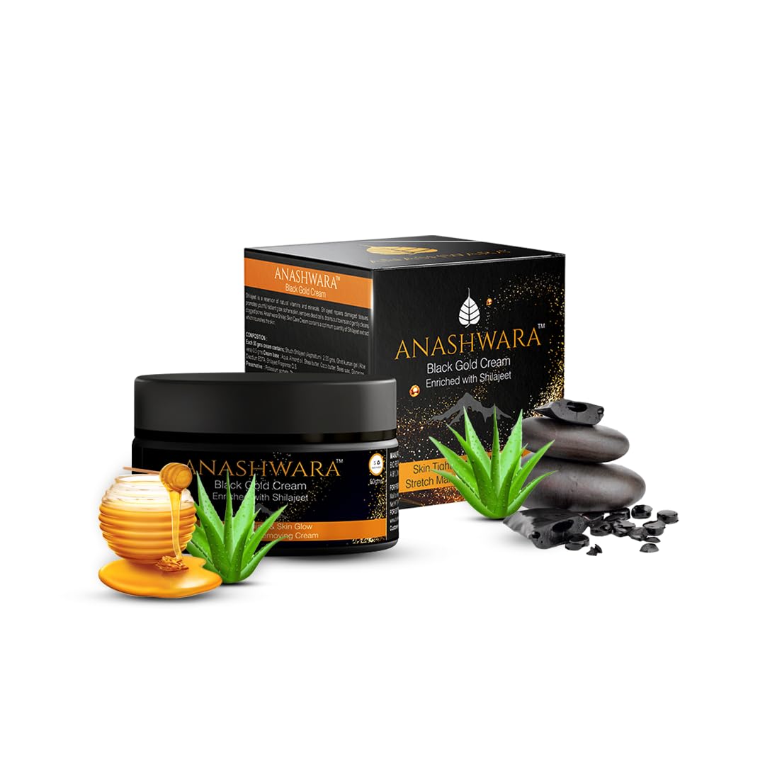 Anashwara Black Gold Cream for Stretch Marks and Scars Removal and Pigmentation (50 g)