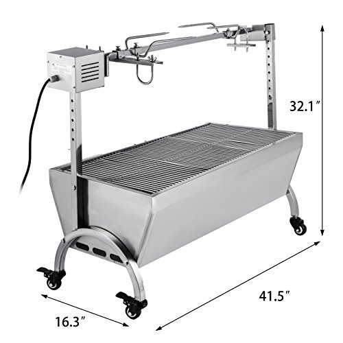VEVOR BBQ Rotisserie Kit Pig Spit Rotisserie Grill Universal Rotisserie