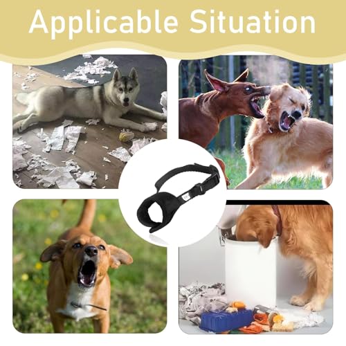 Hundemaulkorb verhindert Beißen und Fressen Bellen und Kauen, 8-13cm Verstellbarer Nylon-Maulkorb mit atmungsaktivem Netz, Hundemaulkorb für kleine bis mittelgroße Hunde, für Training und Spaziergänge