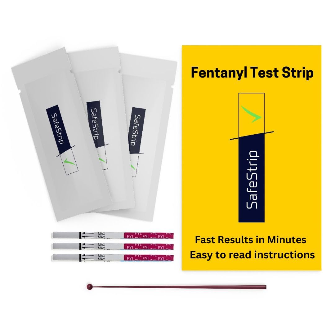 Fentanyl Test Strips 50 Pack/SafeStrip Highly Sensitive Fentanyl Test Strips for Testing Drugs/Fentanyl Testing Strips for Pills, Powders/Fentanyl Test Kit
