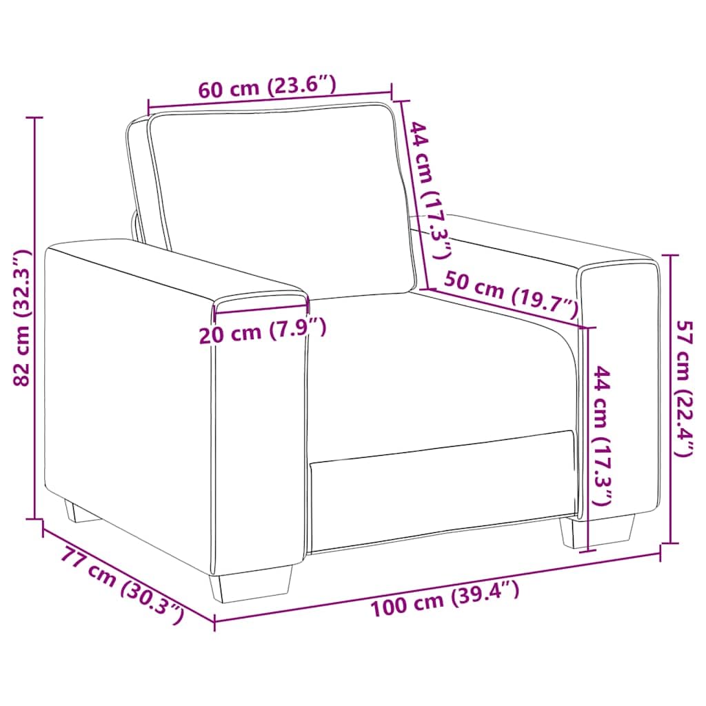 vidaXL Divano Sedia Nero 100x77x82 cm Velluto, Divano Singolo, Divano Comfort, Sedia TV, Divano, Divano Seduta, Divano Relax, Divano per Il Tempo Libero