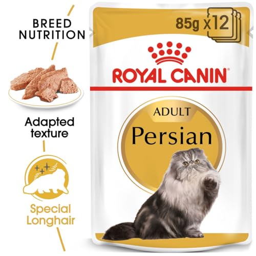 Image of Royal Canin Persian Adult Cat Wet Food, Pack of 36 Pieces, Supports Long Hair Growth, Digestive System & Urinary System