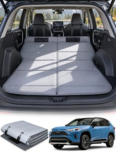 Car Bed for Toyota RAV4,Foldable Non-Inflatable Soft Foam Camping Mattress,Thickened Portable SUV Trunk Sleeping Pad,Air Mattress Upgrade for Camping Essentials & Accessories,RAV4 2020-2025 2026