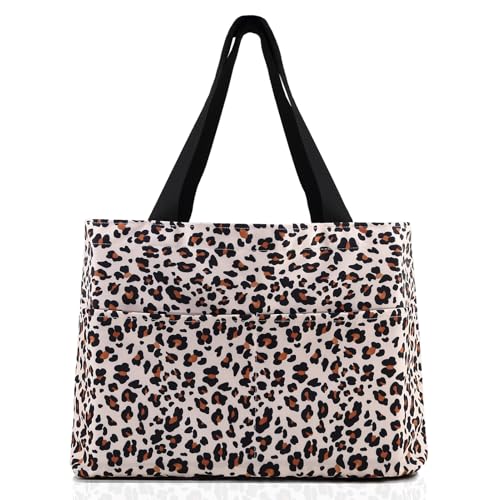 Foldable Waterproof Leopard Tote