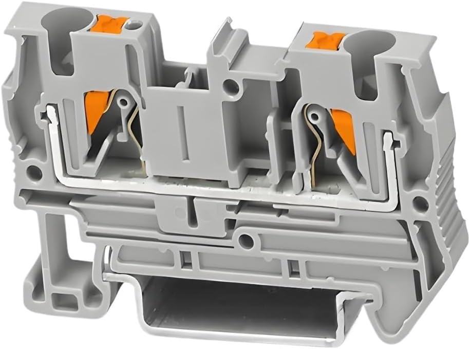 10-Pack, 50-Pack, PT 4 Straight-Through Terminal Block (3211757) 24-10 AWG, 56 mm Long / 6.2 mm Wide / 35.3 mm high.(50-Pack)