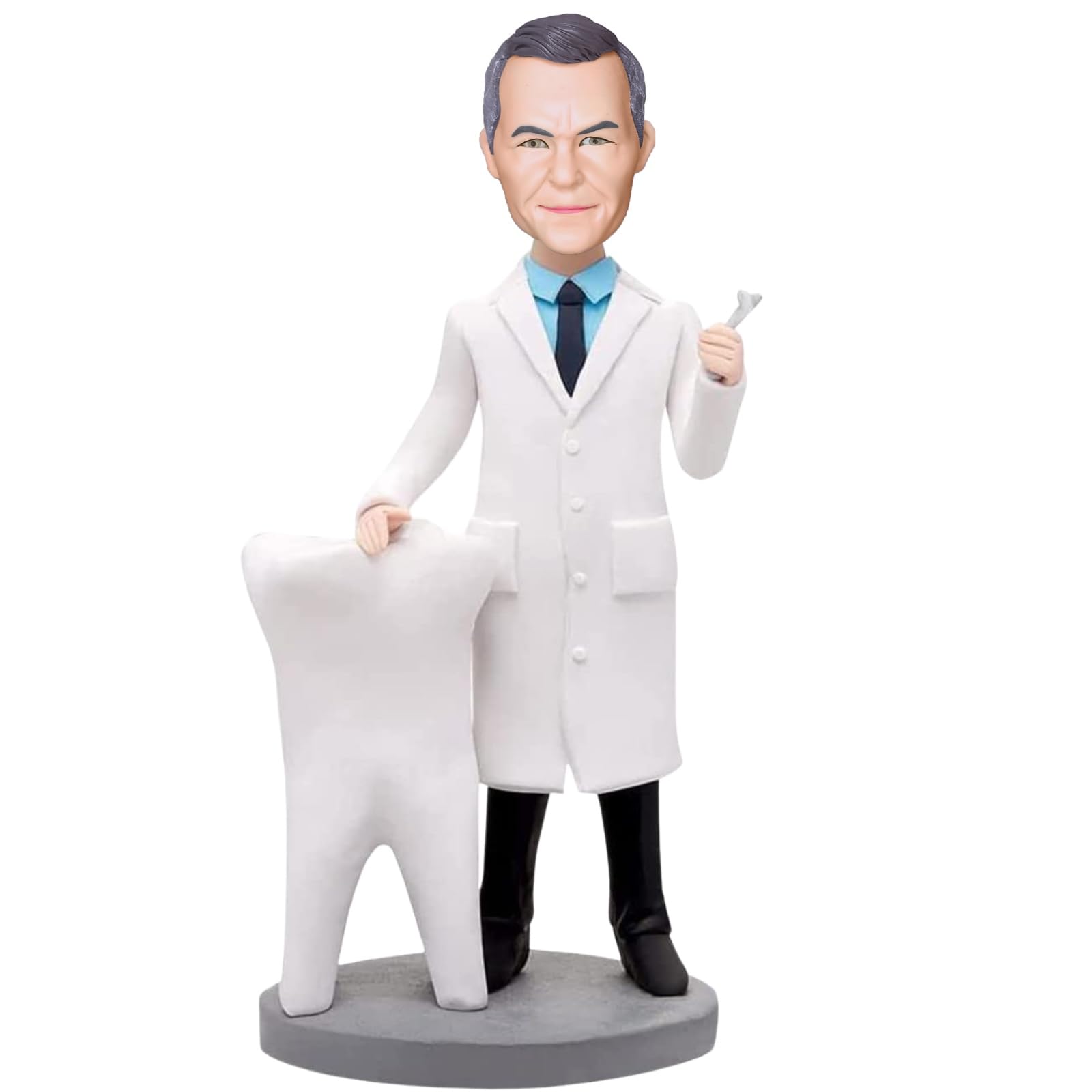 Figuras de dentista personalizadas, hechas a mano, escultura de cabeza Bobble de la imagen, alta similitud, regalo divertido y único