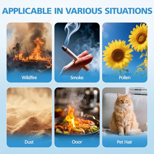 Image of AP100 AP102 Pet Care Filter Compatible with AromaRoom AP100 /AP102, Core Mini Air Purifiers, 3-IN-1 HEPA Filter and Activated Carbon Filter, 2 Pack (Yellow)