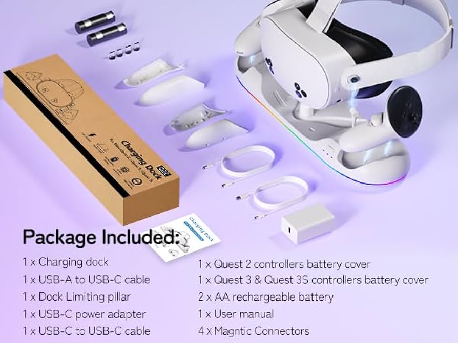 Amazon.com: Charging Dock for Meta Quest 3/3S- Fast Charging