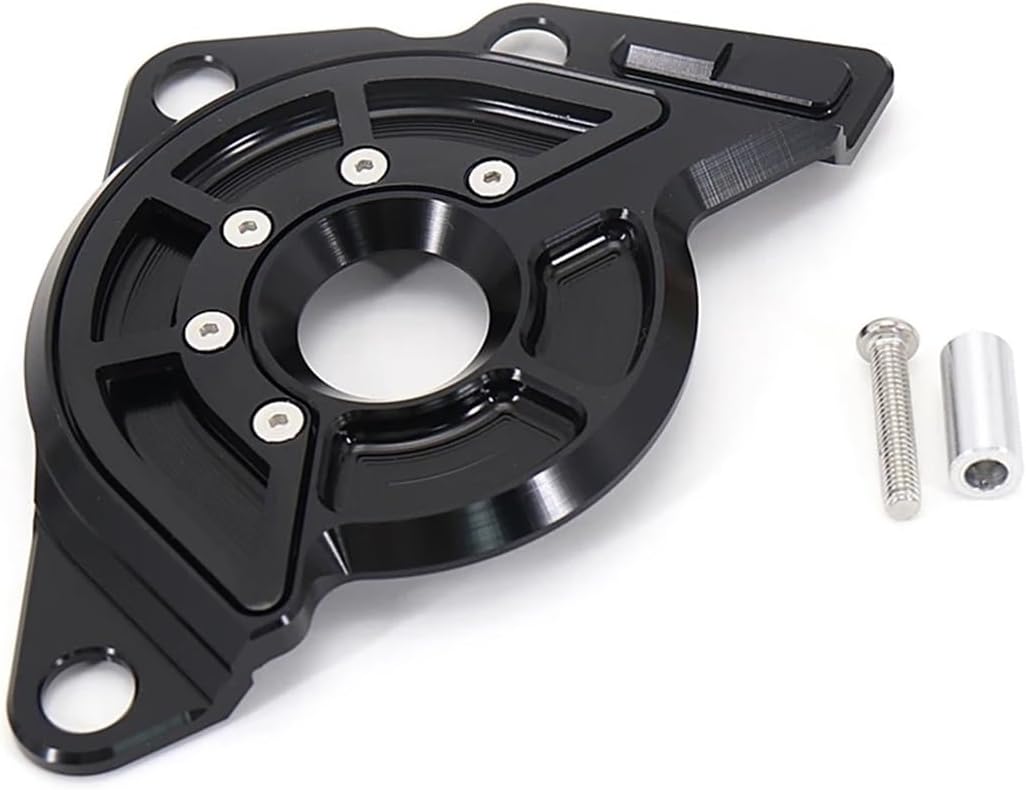 LeosHi Left Front Sprocket Cover Case Saver Protector Compatible with MT09 MT-09 SP MT 09 Tracer 900 GT Tracer 9 2021 2022 (Size : Black)