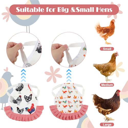 image for XLSXEXCL 3Pcs Chicken Saddle for Hens, Chicken Aprons for Hens, Chicke