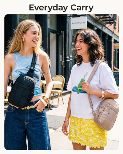 Image of BAGSMART Small Crossbody Bags for Women, Puffer Sling Bag Fanny Packs, Purses Hobo Handbag for Daily Travel Hiking