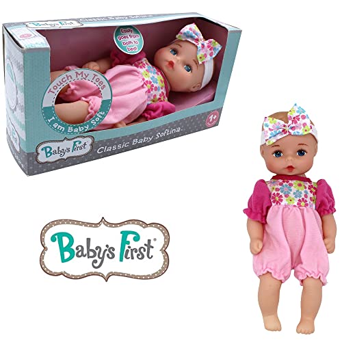 Baby's First Bathtime Baby Softina in Jumper With Matching Headband and Feel So Real Skin - Safe for Children 1 Year & Up by Baby's First - Used condition - Image 6