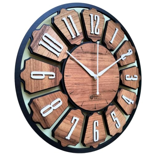 Image of Wall Clock (Wood Walnut)
