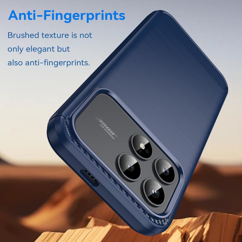 Image of Basic Case for Poco F8 Pro 5G (Carbon Fibre Blue)