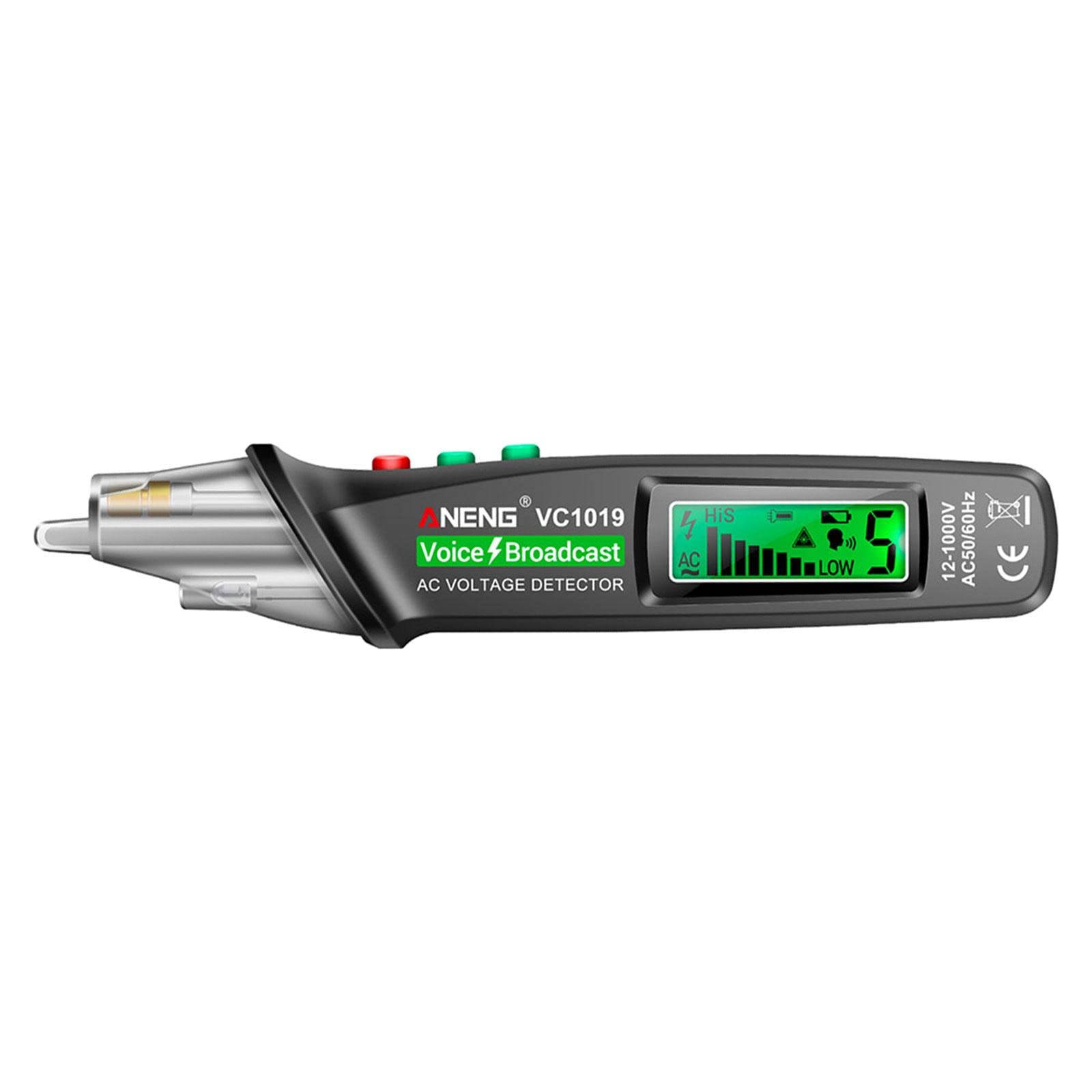Tragbarer Spannungsprüfer Berührungsloser Elektrischer Prüfstift Induktionsfunktion Drahtbruchpunktentdecker Sondenstift für Elektrischen Spannungsprü