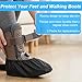 2 Pcs Air Cam Walking Boot Covers, Cam Boot Cover for Medical Fracture, Waterproof Shoe Covers for Broken Foot Ankle Recovery Protection Machine Rain(Black, Medium)