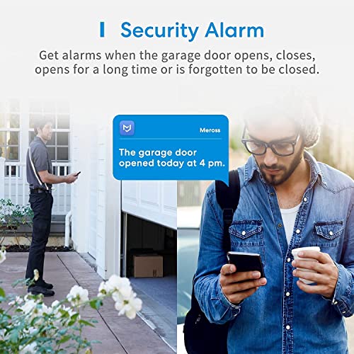 meross Smart WLAN Garagentoröffner funktioniert mit Apple HomeKit, APP-Steuerung, Kompatibel mit...