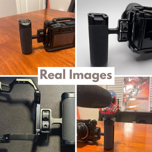 Image of Yantralay Silicon Camera Side Handle Grip for DSLR Cage | Adjustable Left Right Handgrip with Cold Shoe & 1 /4 Screw Mount | DSLR Accessories