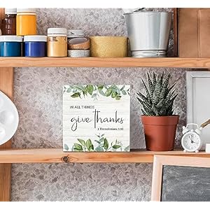 Sradmofallwoodensignschristianbibleverseinallthingsgivethankswoodboxsigndeskdecorrusticwoodenblockboxsigndecorationforhomeofficeshelftabledecor Urban Country Home Decor Sradmo fall wooden signschristian bible verse in all things give thanks wood box sign desk decorrustic wooden block box sign decoration for home office shelf table decor urban country home decor
