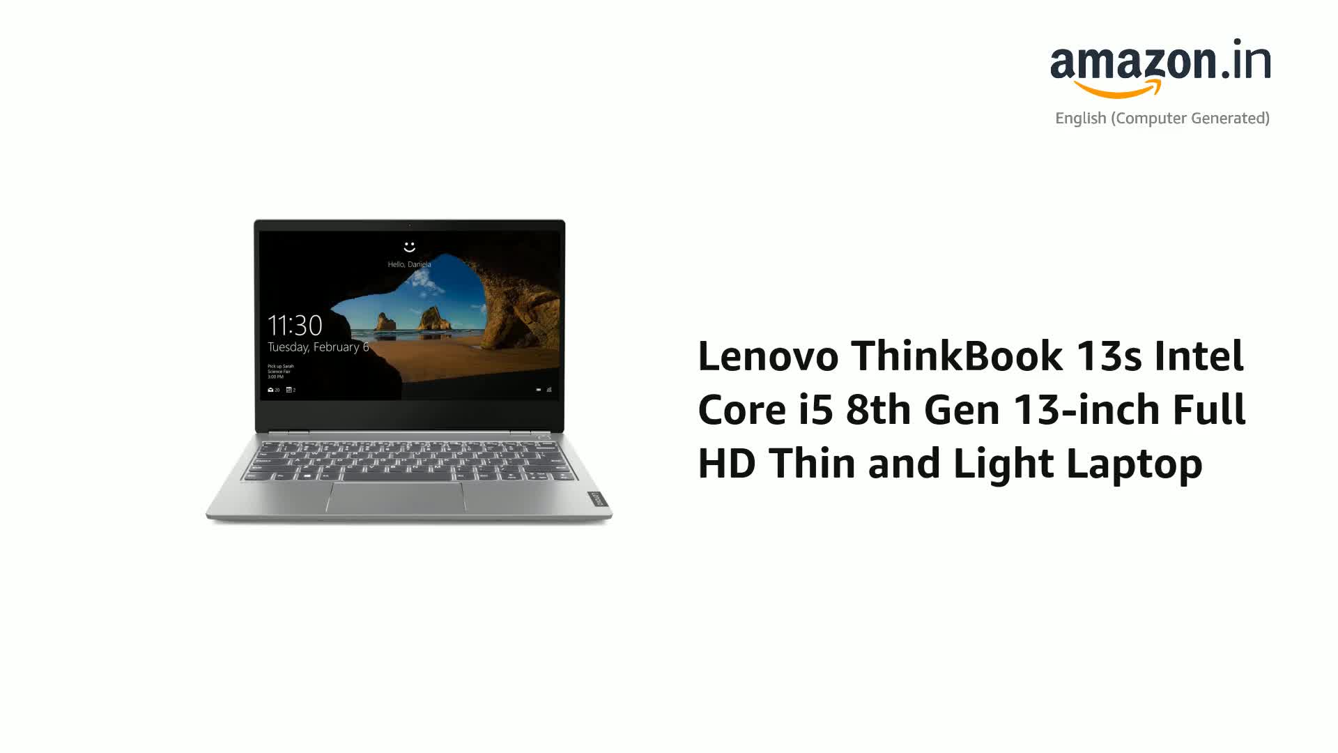 Lenovo ThinkBook 13s Intel Core i5 8th Gen 13-inch Full HD Thin