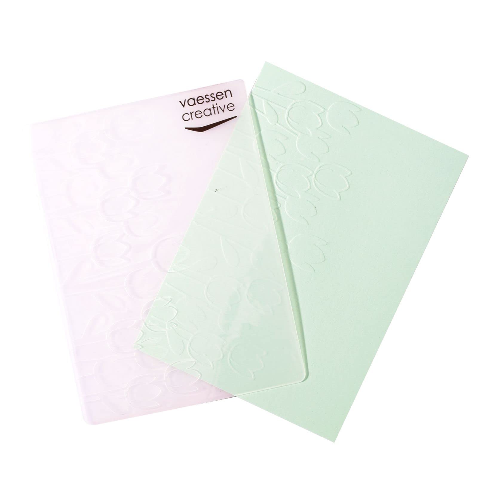 Iris Ohyama Vaessen Creative Cartella per Embossing, Linee, 6 x 10,8 x 0,5 cm, 1 Pezzo, Compleanno, Nascita, Biglietti di Natale e Artigianato di Carta, Cartone di plastica, 14,6x10,8x0,5
