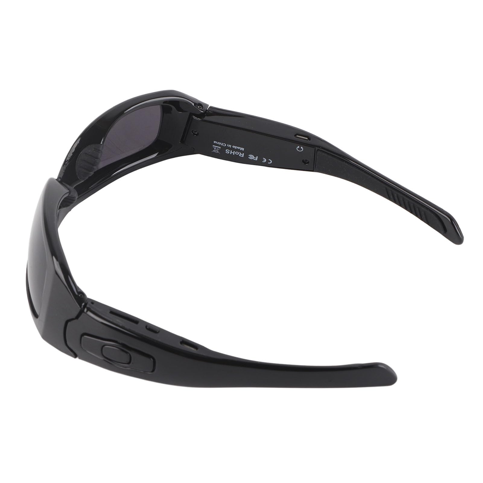 Eacam Gafas de Sol con Auriculares para Cámara, Lentes Polarizadas 1080p Compatibles con Llamadas, Vídeo, Música, Gafas de Sol con Función OTG para Conducir, Montar a Caballo,