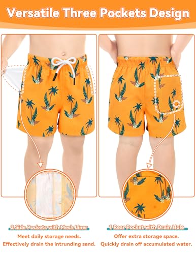 Image of Olreco Toddler Swim Trunks Baby Boy Bathing Suit Quick Dry Kids Swimsuits Boys Board Shorts Kids Swim Shorts Boys' Swimwear