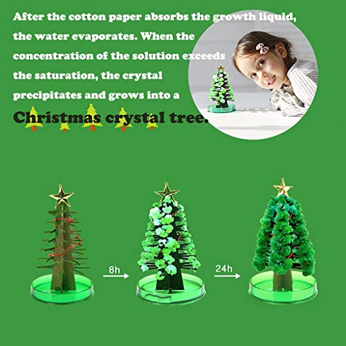 2 STÜCKE Papierbaum Ma-gic Baum Spielzeug Junge Mädchen Neuheit Weihnachtsbaum Geschenk Ma-gic Geschenk Heimdekoration Glaskugeln Weihnachtsschmuck (Mehrfarbig, 10ml)