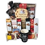 Coffee Gift Basket with Mug, Gourmet Coffe Chocolate & Cookies Gift Set for All Occassions – Birthday, Thank You, Anniversary, Corporate Gifts, Coffee Gift Box