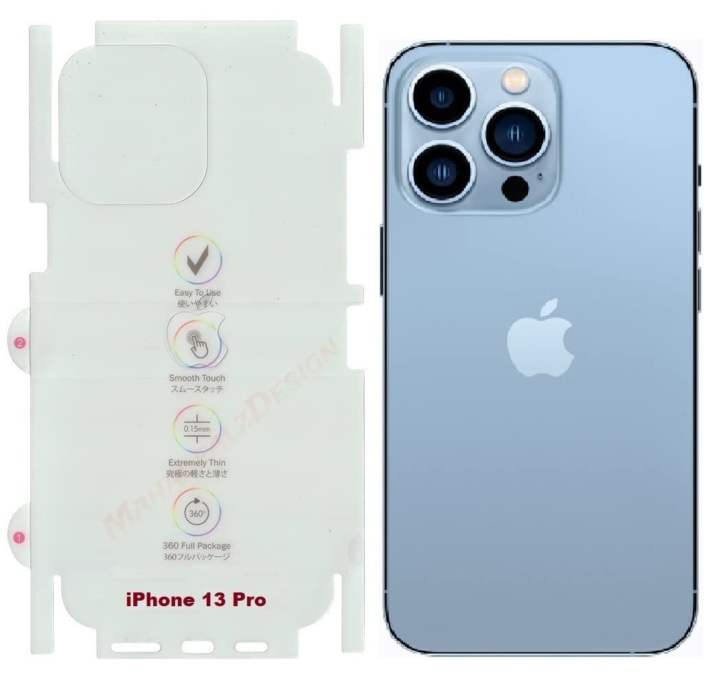 MahadealzDesign TPU Back Screen Protector Unbreakable Membrane Scratch Guard Transparent Protective Compatible With Iphone 13 Pro (B0BR83BVSG) Amazon Price History, Amazon Price Tracker