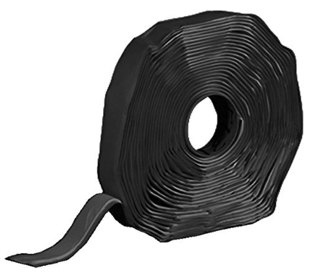 (5050 Black 3/16" x 1" x 20' Non-Trimmable Seal Tape