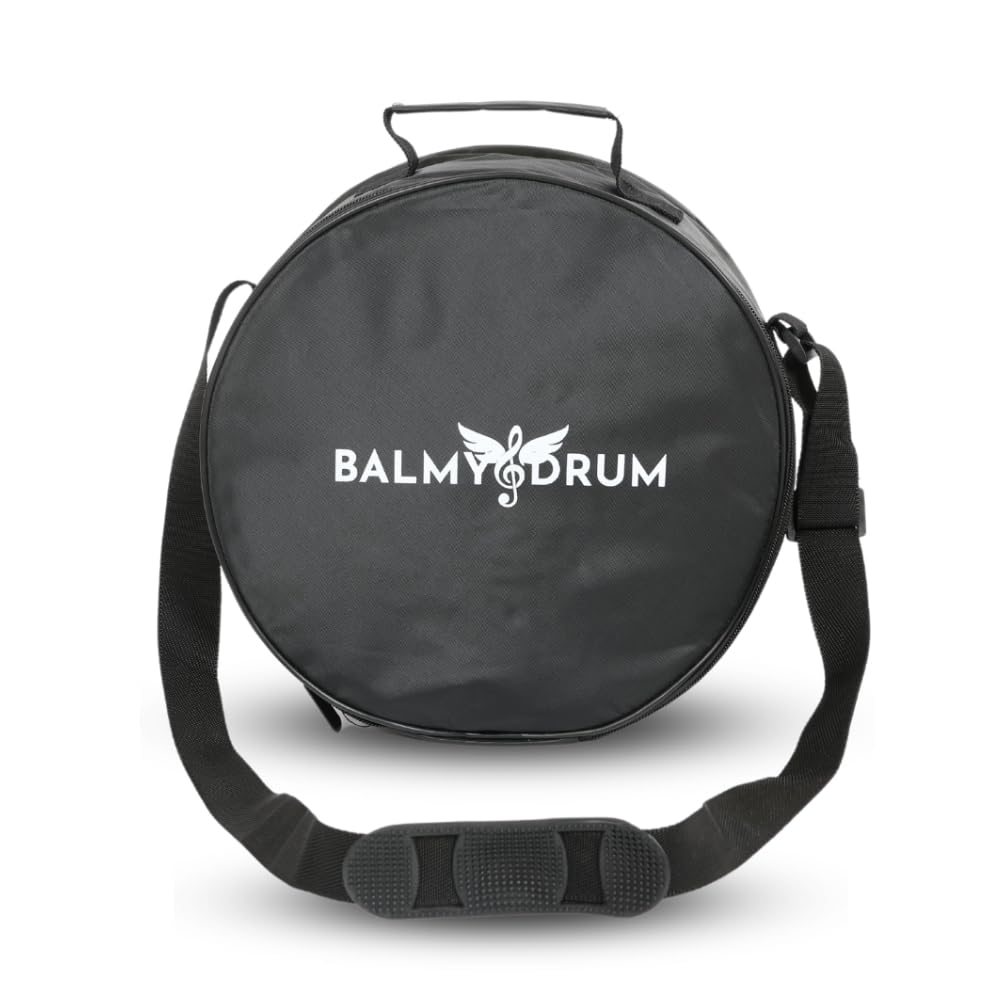 Steel Tongue Drum Bags, Padded Carrier Bags for Percussion Instrument Handpan Drum Carry Bag with Shoulder Strap (Black-10in)