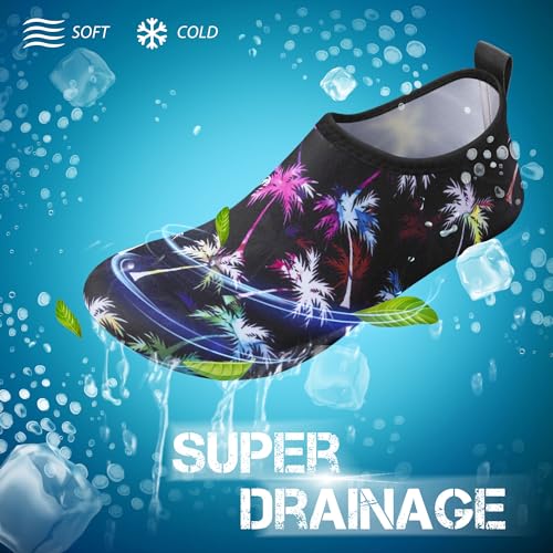 Image of SIMARI Water Shoes for Women Men Swim Aqua Socks Beach Pool Essentials Barefoot Surf River Boat Kayak Sea Yoga Sand Exercise Sport Accessories Breathable Quick-Dry Adult Youth Kid Size SWS001