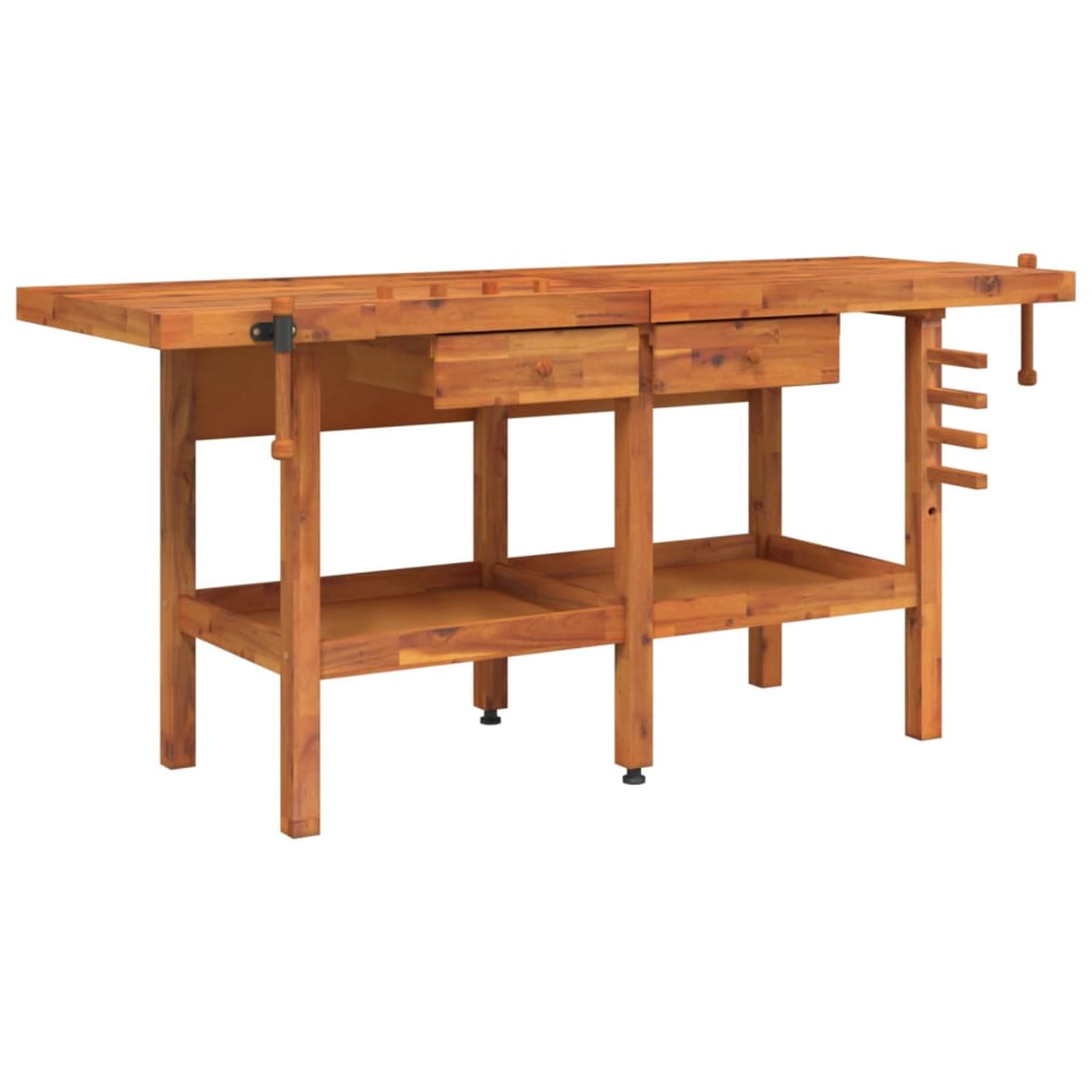 LAPOOH Banco de Trabajo cajones y Tornillos Banco, Banco De Trabajo, Mesa De Trabajo Taller, Banco Herramientas, Caballete Mesa, Bancada De Trabalho, Madera 192x62x83 cm