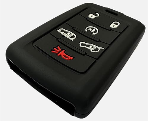 Miniatura 2 de KAWIHEN Funda protectora de silicona compatible con Jeep Wagoneer Grand Wagoneer Grand Cherokee M3NWXF0B1 2022 2023 (6 botones)