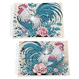 【DIY Diamond Art Notebook】Our diy crystal art notebook kit is equipped with 30% extra diamonds, don't worry about not being able to finish painting because you lost a few diamonds. Each package includes: 1*HD canvas, 1*clay glue, 1*tray, 1*pen, 1*dia...